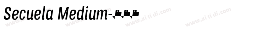Secuela Medium字体转换